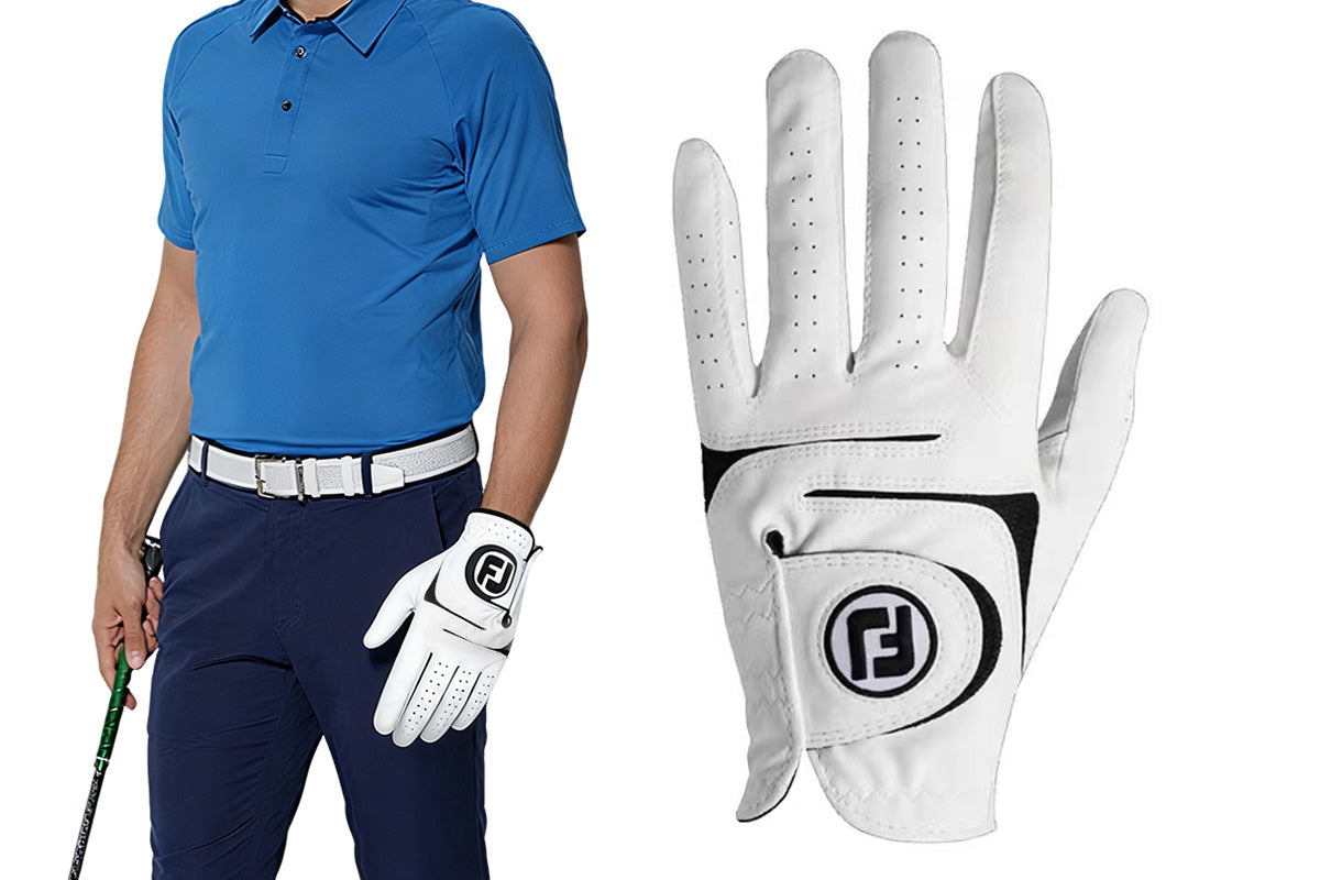 One-Hand Mens Golf Glove PU Non Slip Practice Gloves Adjustable