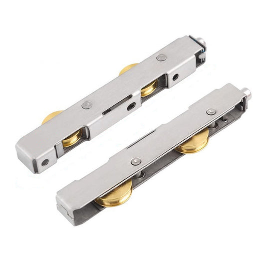 2 PCS Stainless Steel Sliding Door Roller Durable Bottom Guide Wheel for Glass Door