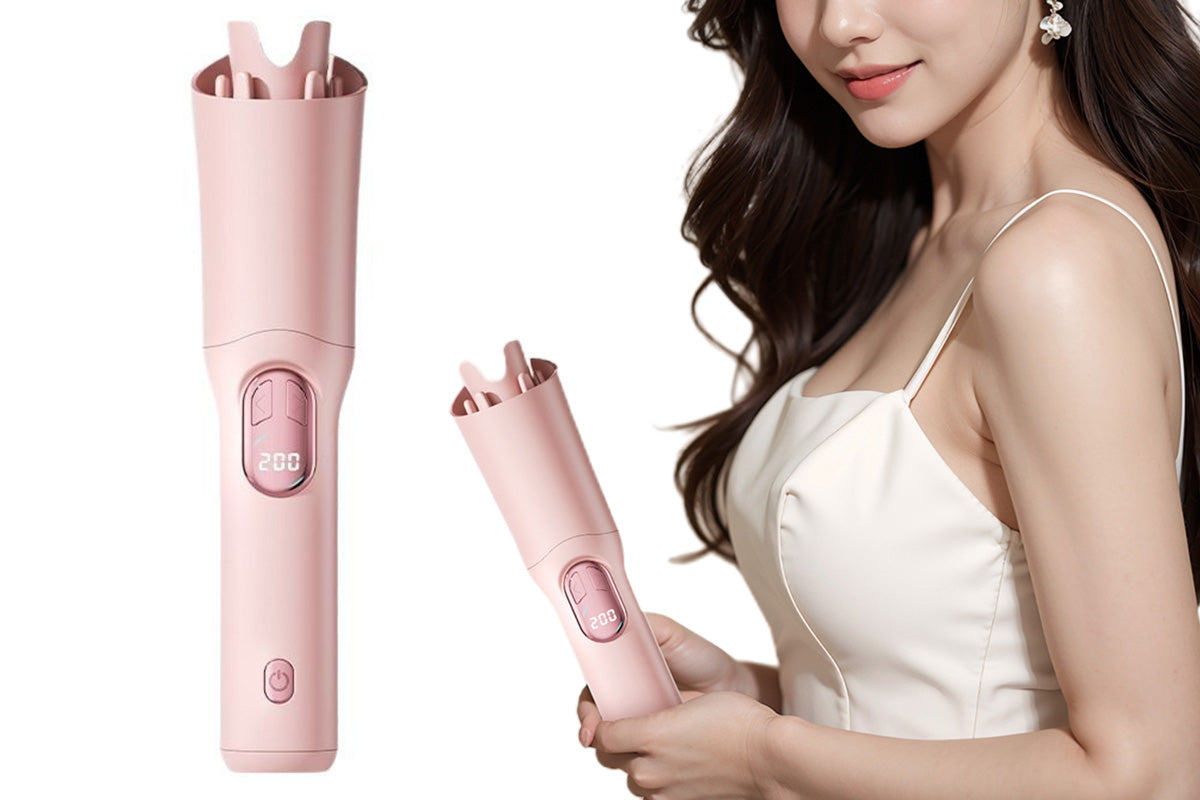 Automatic Curling Iron with 3 Temperatures Curling Iron 2-Way Rotation for Hair Styling