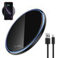 Fast Wireless Charger Pad with Mirror Surface for Phone