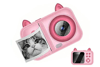 Toy Camera 1080P Instant Digital Print Camera with 1 Roll Printing Paper
