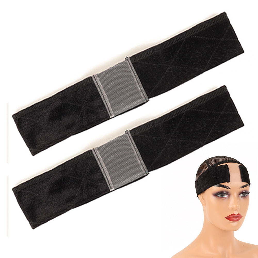 2 PCS Adjustable Velvet Wig Grip Headbands for Wig Fixing