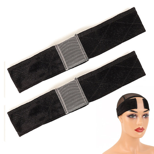 2 PCS Adjustable Velvet Wig Grip Headbands for Wig Fixing