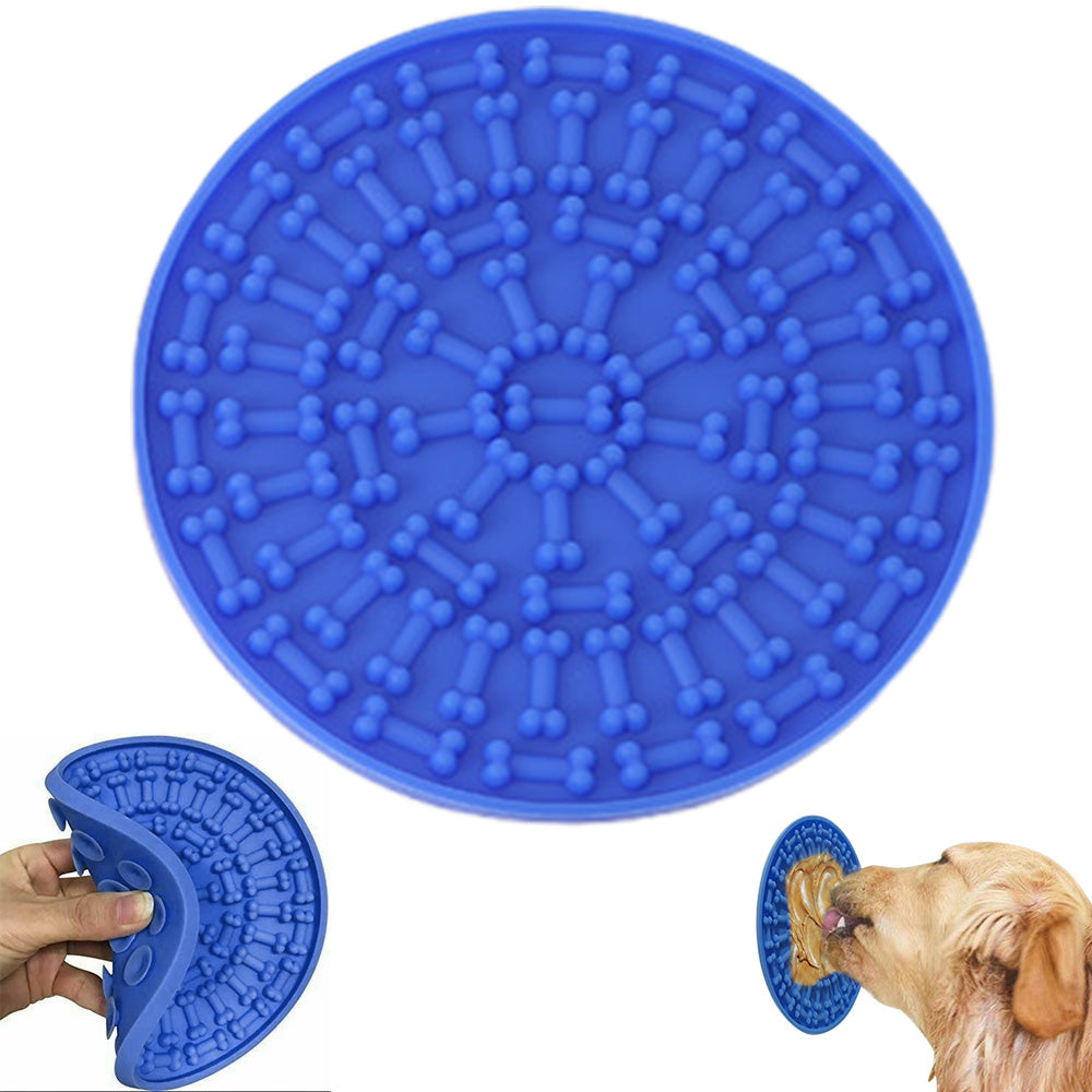 Dog Lick Pad Bath Washing Buddy Suction Grooming Pad Helper Slow Feeder Mat