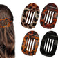 4-Piece Flat Hair Claw Clips Set for Women Strong Hold Styling