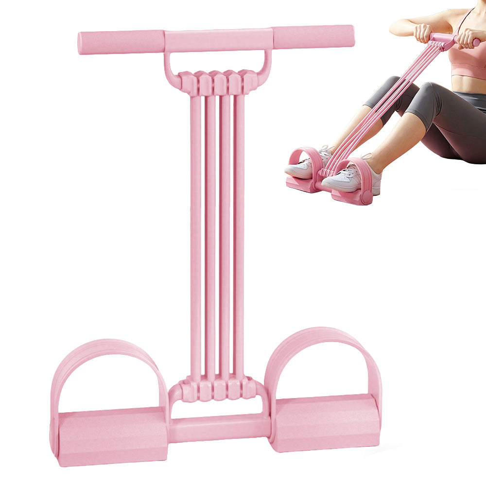 8 Tube Pedal Resistance Band with Handle Detachable Adjustable for Full Body Shaping