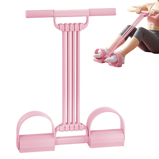 8 Tube Pedal Resistance Band with Handle Detachable Adjustable for Full Body Shaping