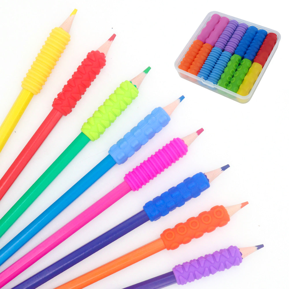 Silicone Textured Sensory Pencil Grip Fidget Toy