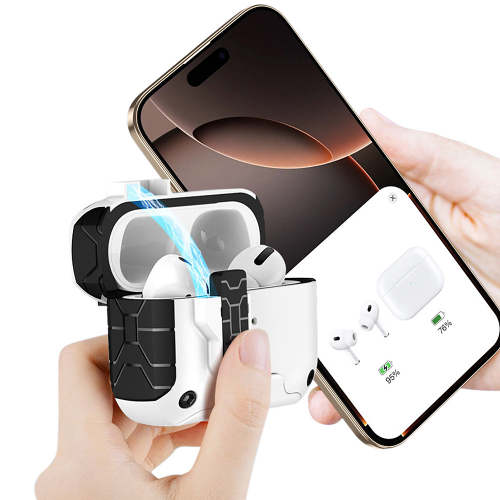 Rugged Protective Case for Airpods Pro 3 with Carabiner Clip and Kickstand