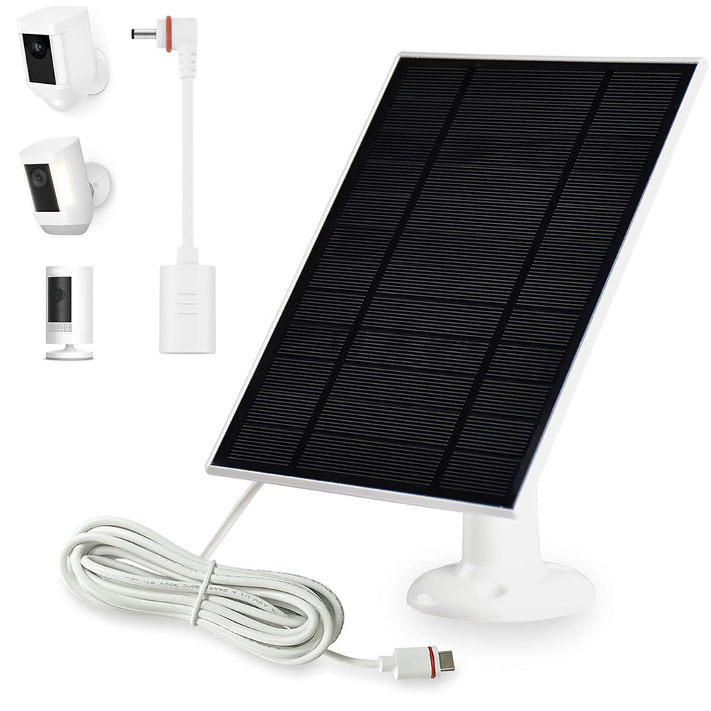 Solar Panel for Ring Camera USB-C Charging Security Camera Accessory