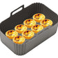 Reusable Silicone Air Fryer Liner for Dual Air Fryer Food Grade Non-Stick & Easy to Clean