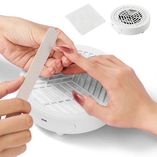 Mini Nail Dust Collector Lightweight Electric Manicure Vacuum for Home DIY and Salon Use