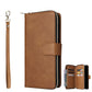 Wallet Leather Flip Cover for Samsung S26 Series with Card Slots Kickstand-Brown