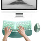 2.4G Wireless Keyboard and Mouse Set with Ergonomic Design 84 Key Keyboard and 6 Button Mouse