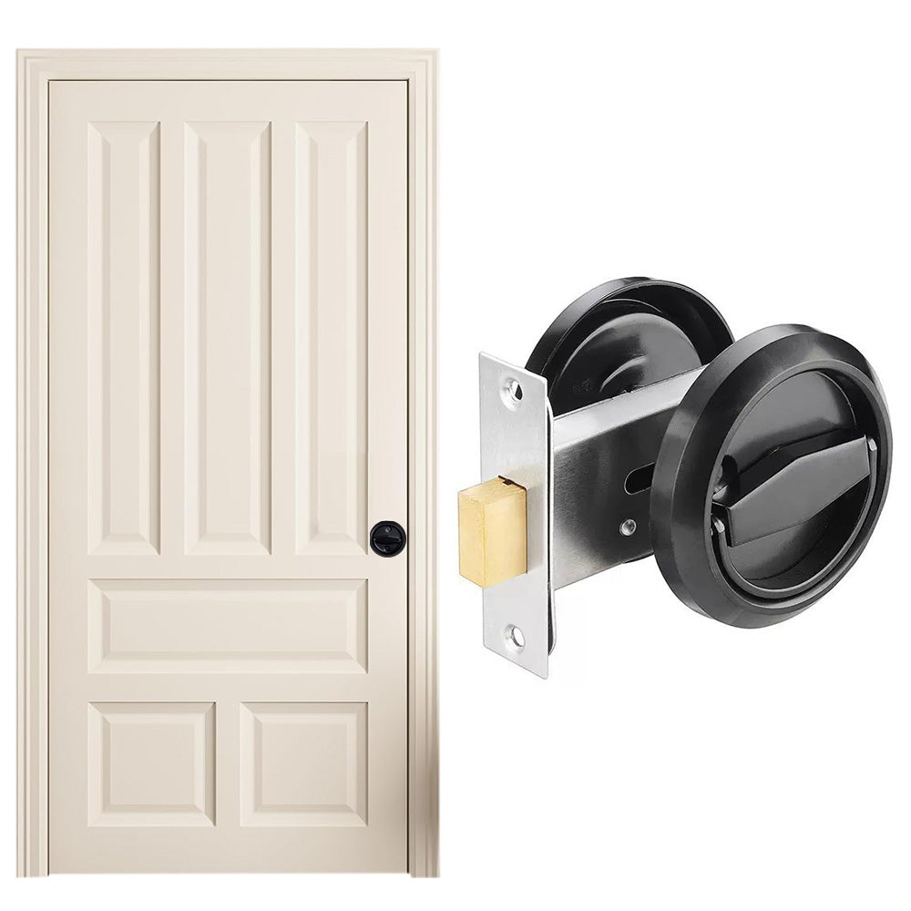 Hidden Door Lock Invisible Latch Double Sided Privacy Lock for Bedroom Bathroom Stainless Steel