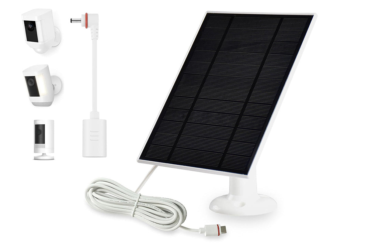 Solar Panel for Ring Camera USB-C Charging Security Camera Accessory