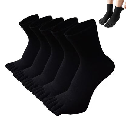 5 Pack Mens Breathable Five Toe Socks
