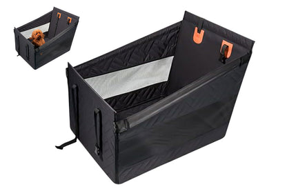 Large Dog Seat With Hard Bottom Back Seat Extender For Car