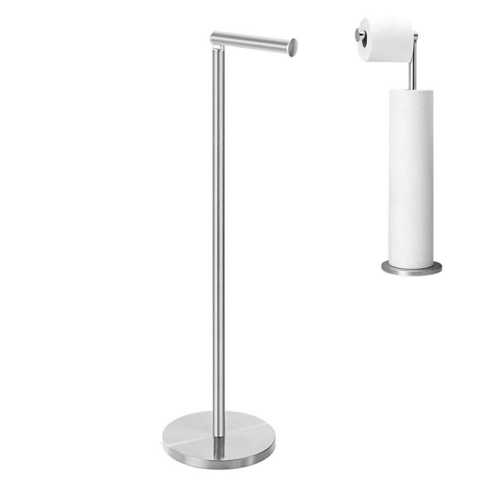 Anti Slip Toilet Paper Holder Stand Stainless Steel Tissue Stand for Bathroom Kitchen