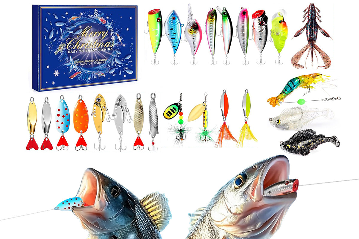 Fishing Advent Calendar Christmas Countdown Calendar Fishing Tackle Lures Gifts