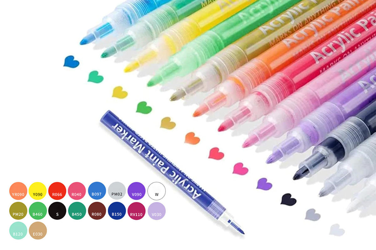 DIY Nail Art Paint Pen Set Quick Drying Acrylic Paint Markers Nail Dotting Drawing Pens for Manicure