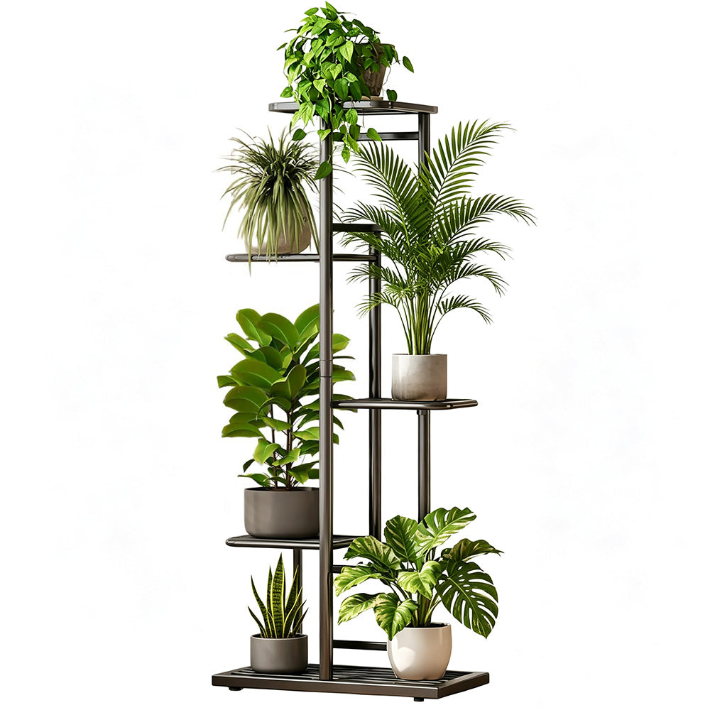 Five Tier Metal Plant Stand Indoor Balcony Shelf