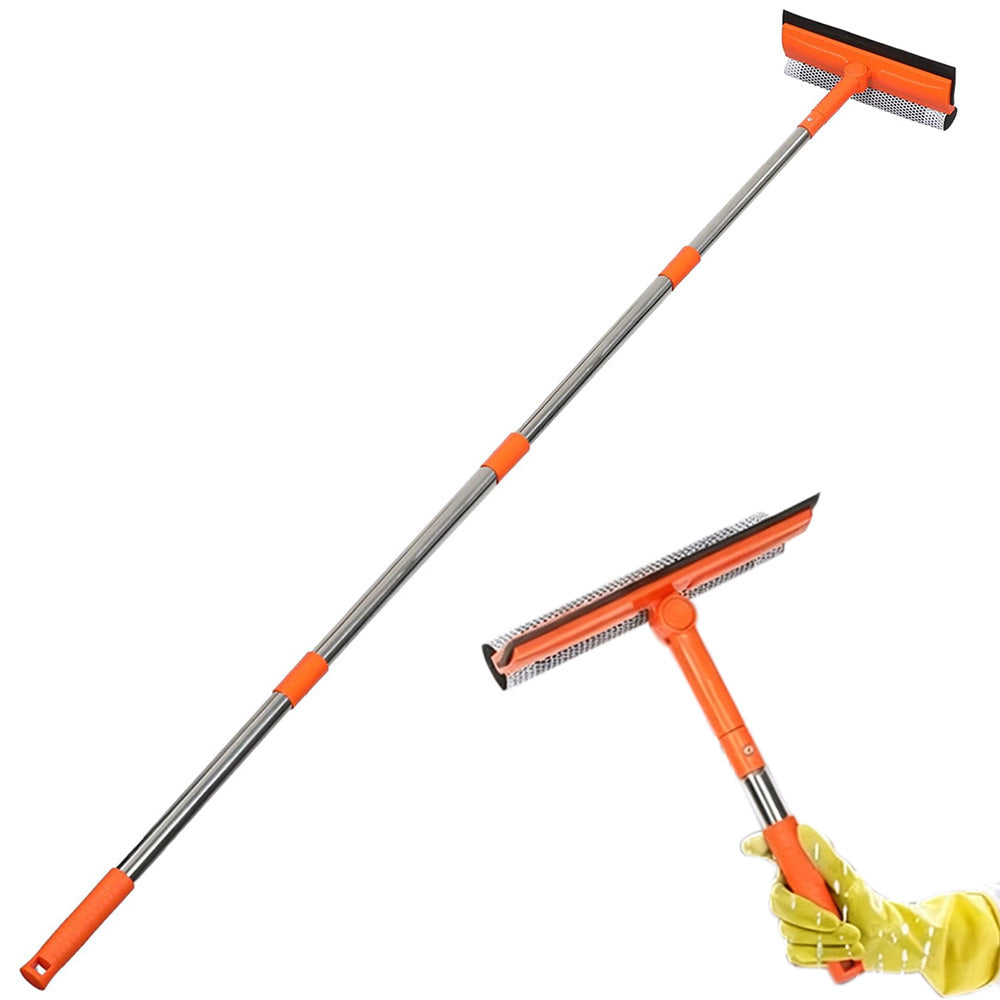 2 in 1 Extendable Window Squeegee Cleaner for Glass Car and Shower