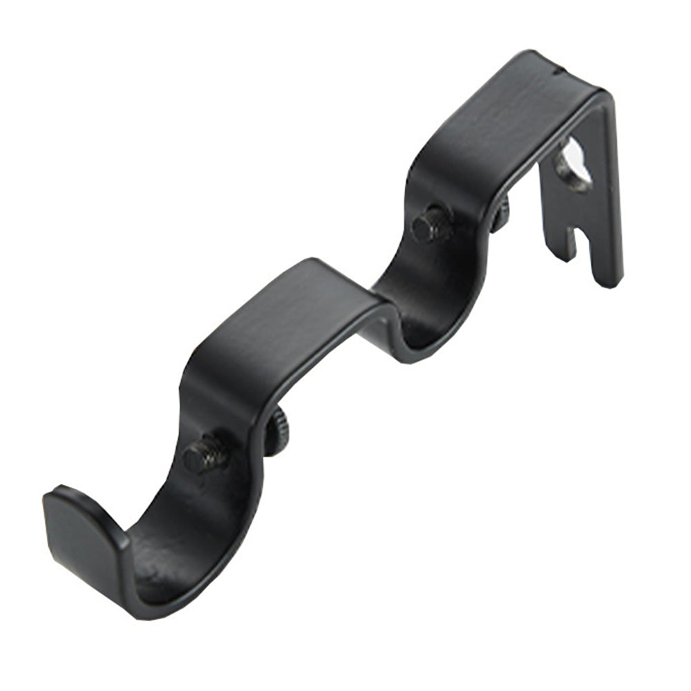 1 Pack Retro Double Curtain Rod Bracket Strong Wall Mount for 1.8cm 2.6cm Rods