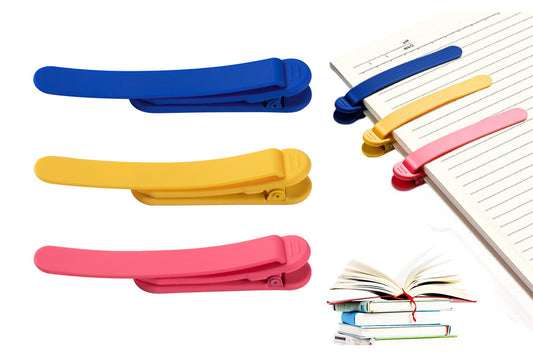 3Pcs Automatic Bookmark Silicone Book Marks for Reading Women