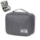 Large Digital Electronics Travel Organizer Bag with Adjustable Dividers