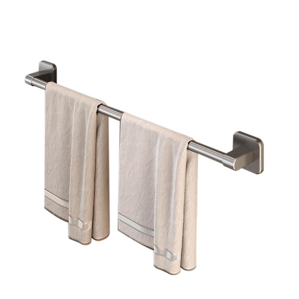 60cm Self-Adhesive Towel Holder Hand Towel Rack No Drilling Robe Hooks Towel Rail