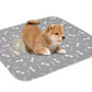 Washable Waterproof Reusable Dog Pee Pads Quick Absorbent Puppy Training Mat-Grey