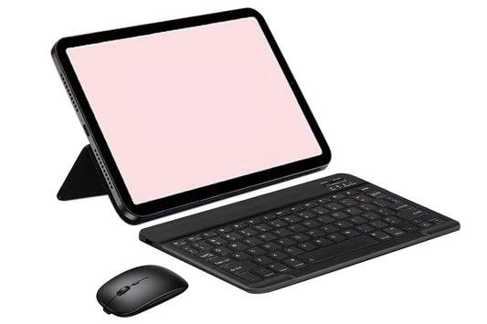 Ultra Slim Portable Wireless Bluetooth Keyboard Mouse Combo for Tablet Laptop