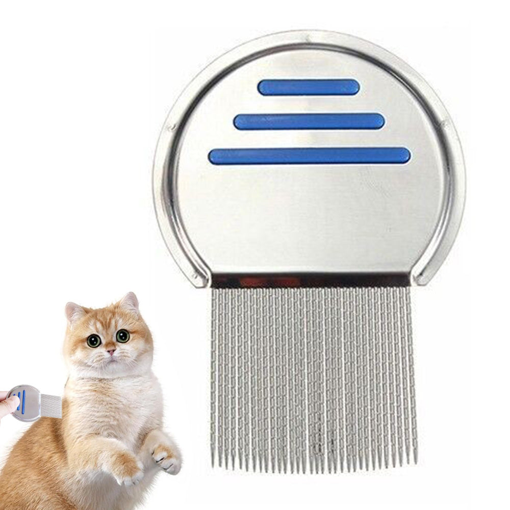 Stainless Steel Pet Flea Comb Fine Tooth Grooming Tool for Dogs Cats