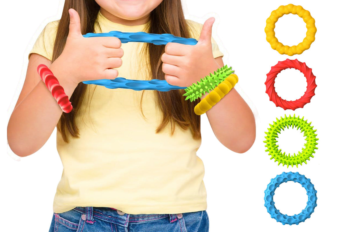 4Pcs Sensory Fidget Toys Stretchy Fidget Bracelet