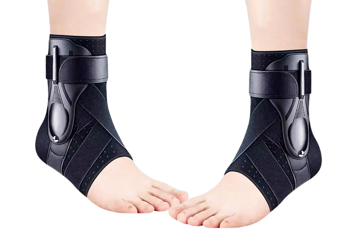 Ankle Brace for Sprained Ankle Lace Up Ankle Support-Black