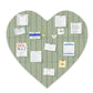 75x74cm Heart Shaped Felt Photo Message Display Board with Adhesive Dots