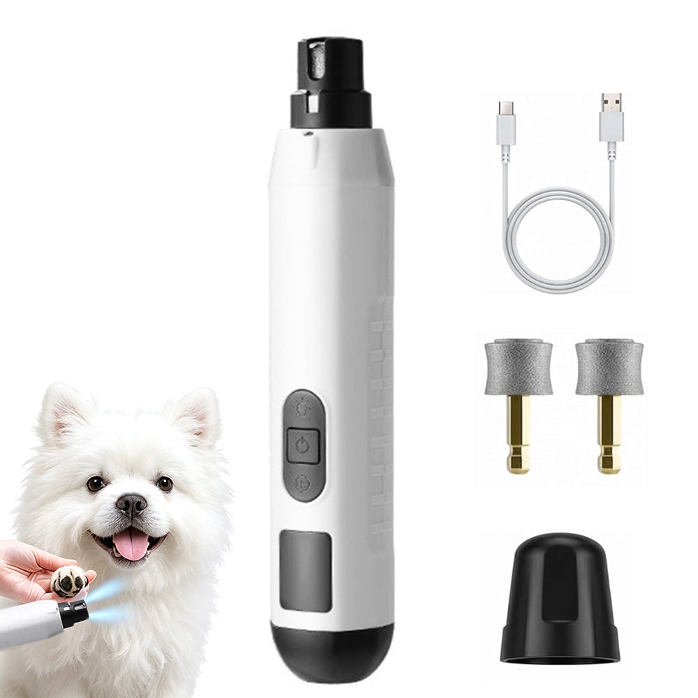 Electric Pet Nail Grinder for Dogs Cats with 5 Speeds LED Light