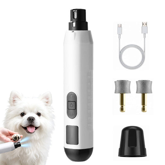 Electric Pet Nail Grinder for Dogs Cats with 5 Speeds LED Light