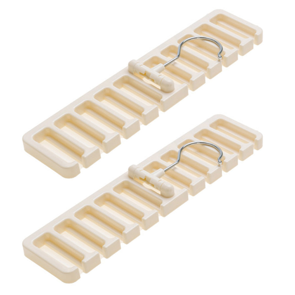 2Pcs Belt and Tie Hanger for Closet Organizer with 20 Hooks