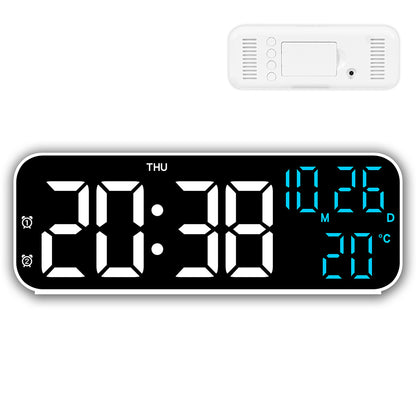 LED Digital Clock with Temperature Humidity Display for Bedroom