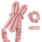 4PCS Heatless Hair Curler Set Overnight Heatless Curling Set With Scrunchies And Clip