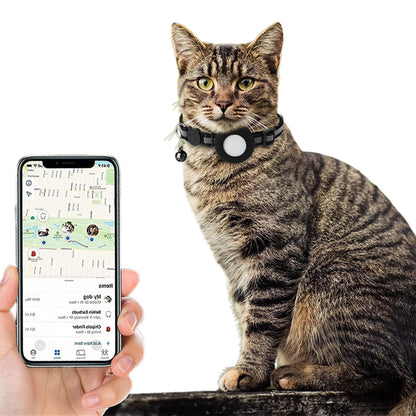 For Tracking Pet Collar Case Compatible with Apple Airtag Adjustable Cat Dog Collar