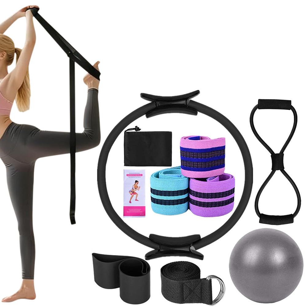 Yoga Set Pilates Essentials Kit For Women With Pilates Ring And Ball