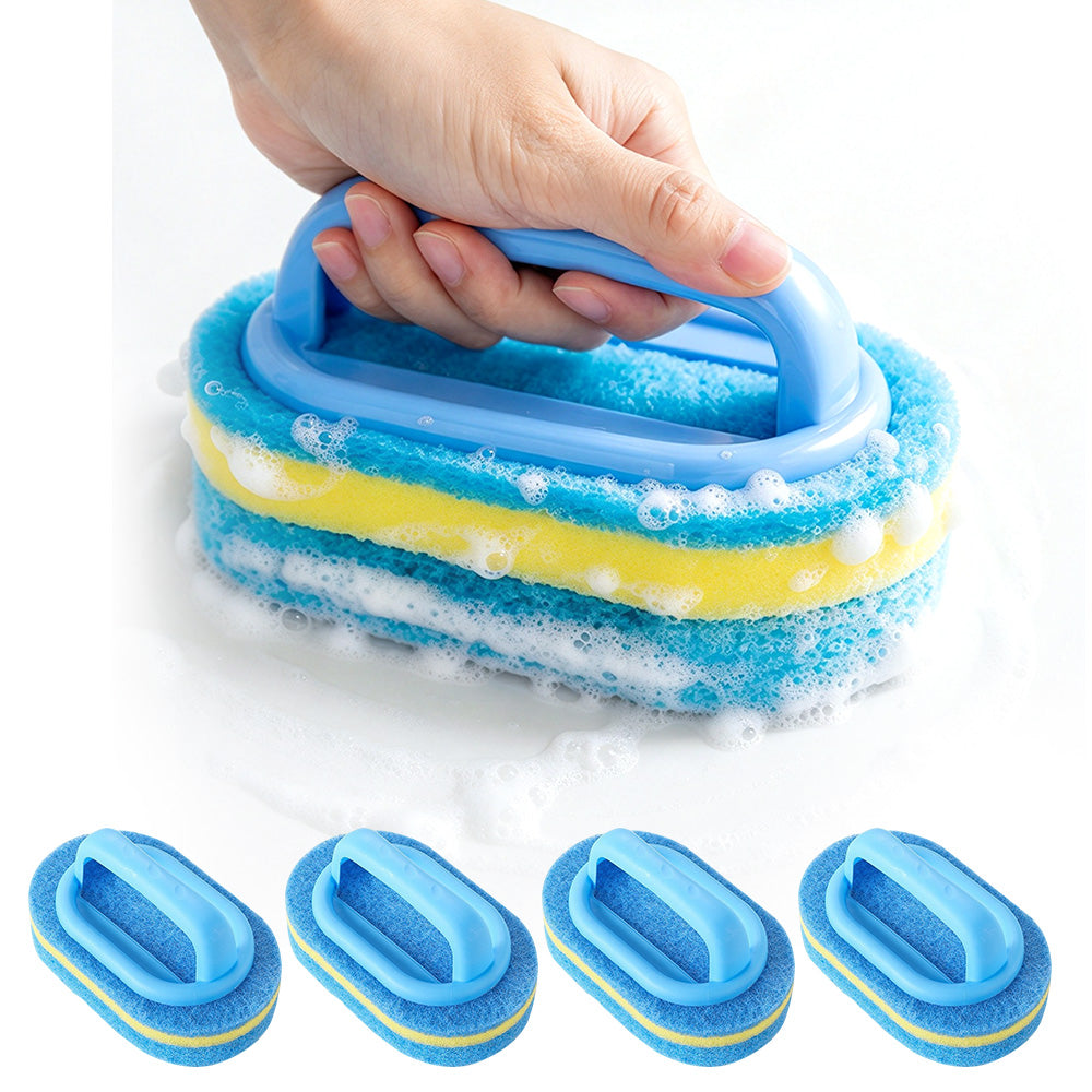 5 Piece Multi Layer Sponge Cleaning Brush Set for Kitchen and Bathroom