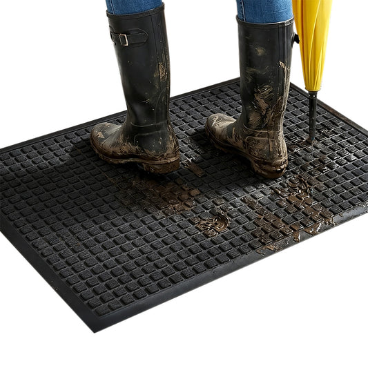 45x75cm PVC Entrance Floor Mat with Slip Resistant Rubber Backing