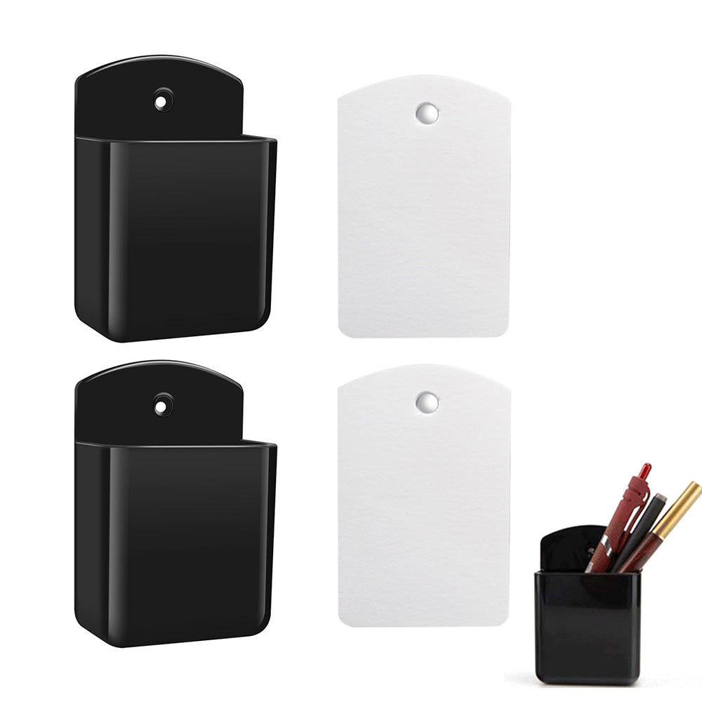 Two Piece Wall Mounted Remote Holder Set