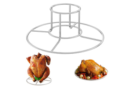 Beer Can Chicken Holder Stainless Steel Beer Chicken Stand With Handle For Grill And Smoker