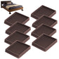 8 Pack Rubber Furniture Leg Floor Protectors with Anti Slip Textured Base
