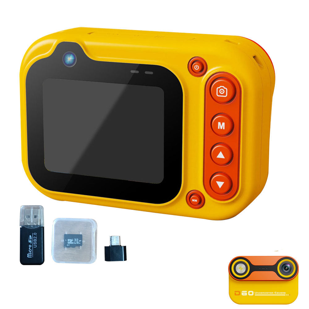 Digital Underwater Dual-Screen Camera Water-Resistant HD Swimming Camera